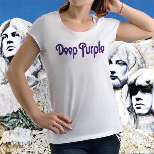 Deep purple polera blanca mujer 01